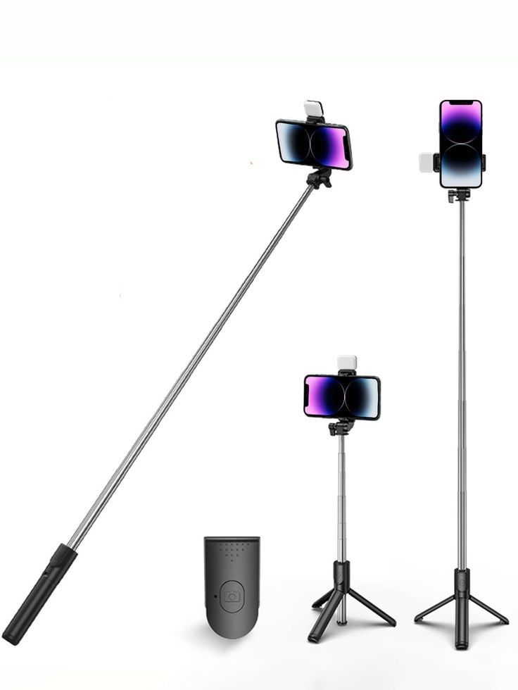 "Trépied Selfie PLOKAMA Live K9™ LED – Stabilité & Lumière Pro"