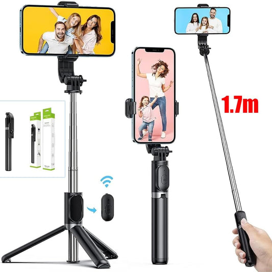 "Trépied Selfie PLOKAMA Live K9™ LED – Stabilité & Lumière Pro"
