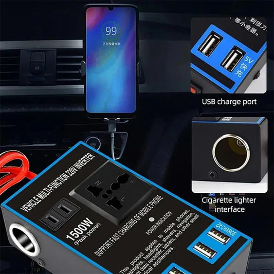 YAPAILANG 1500W Power Inverter DC12V 24V To AC220V ...